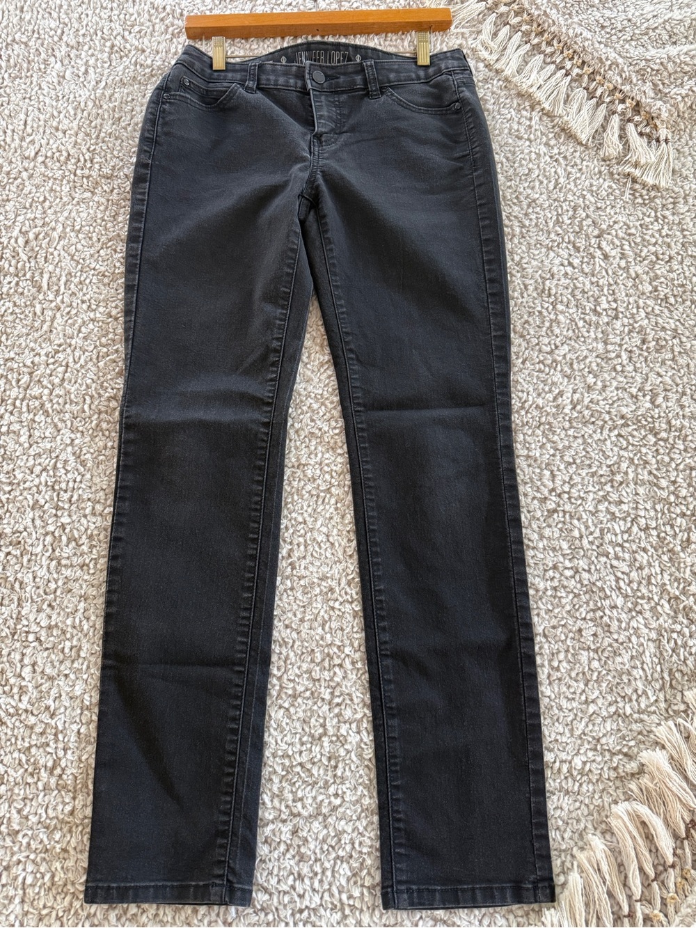 Jennifer Lopez Black Straight-Leg Women's Jeans